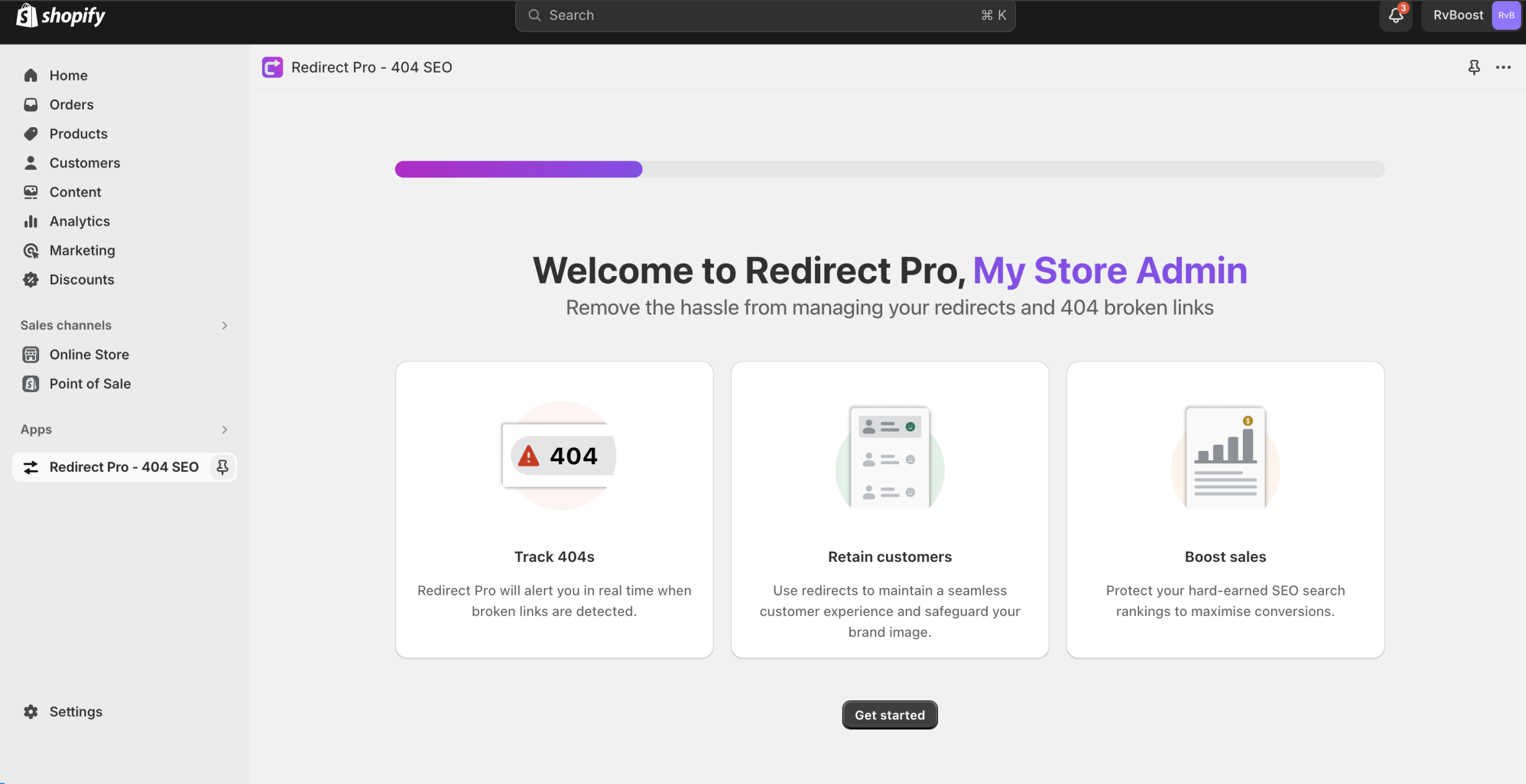 Manage your Shopify store redirects